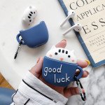 Wholesale Cute Design Cartoon Silicone Cover Skin for Airpod (1 / 2) Charging Case (Good Luck Cat)